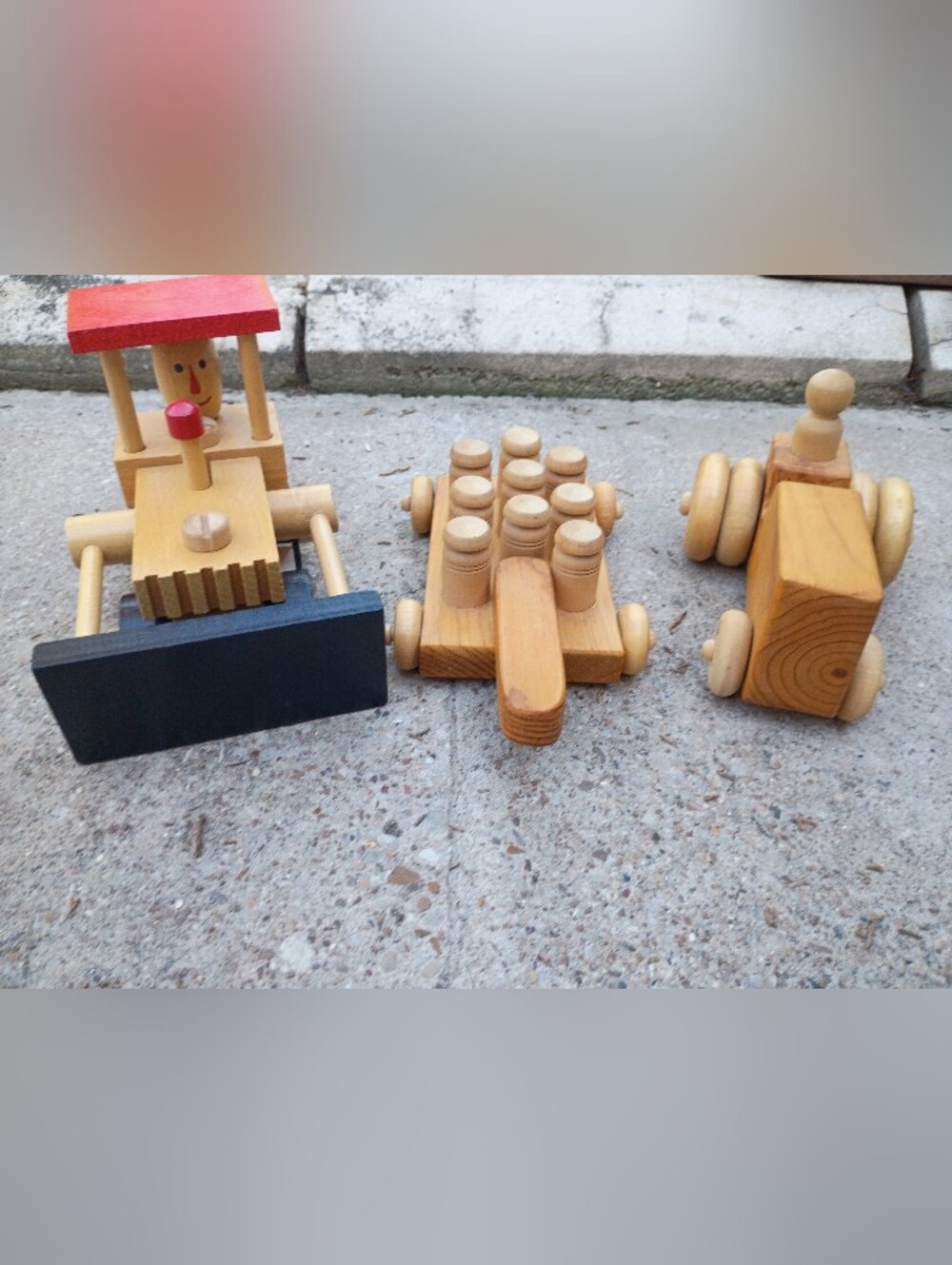 Small Wooden Tractors Plus